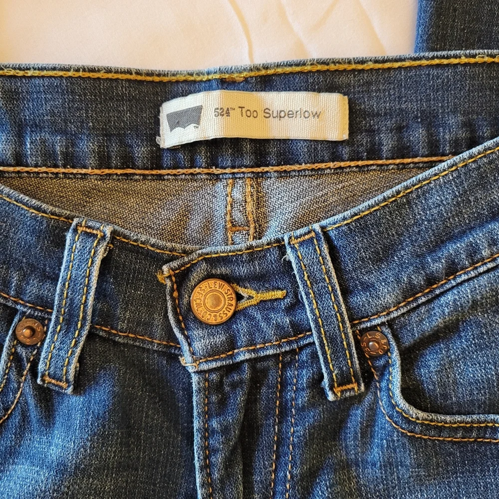 Y2K/Vintage Levis 524 Too Superlow▪︎ Womens Ultra-Low Rise Jeans ▪︎ Size 26/3 - Picture 5 of 10